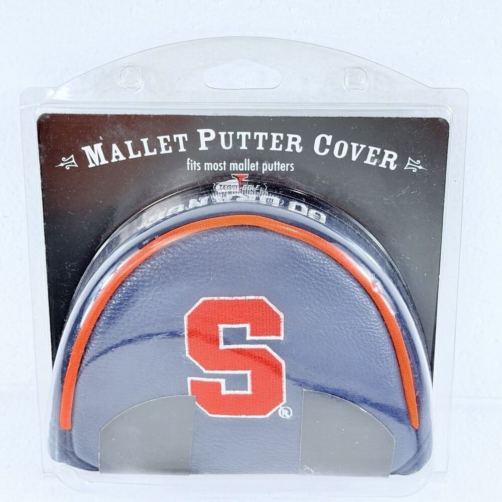 NEW Team Golf NCAA Syracuse Orange Mallet Putter Headcover Golf Club Cover